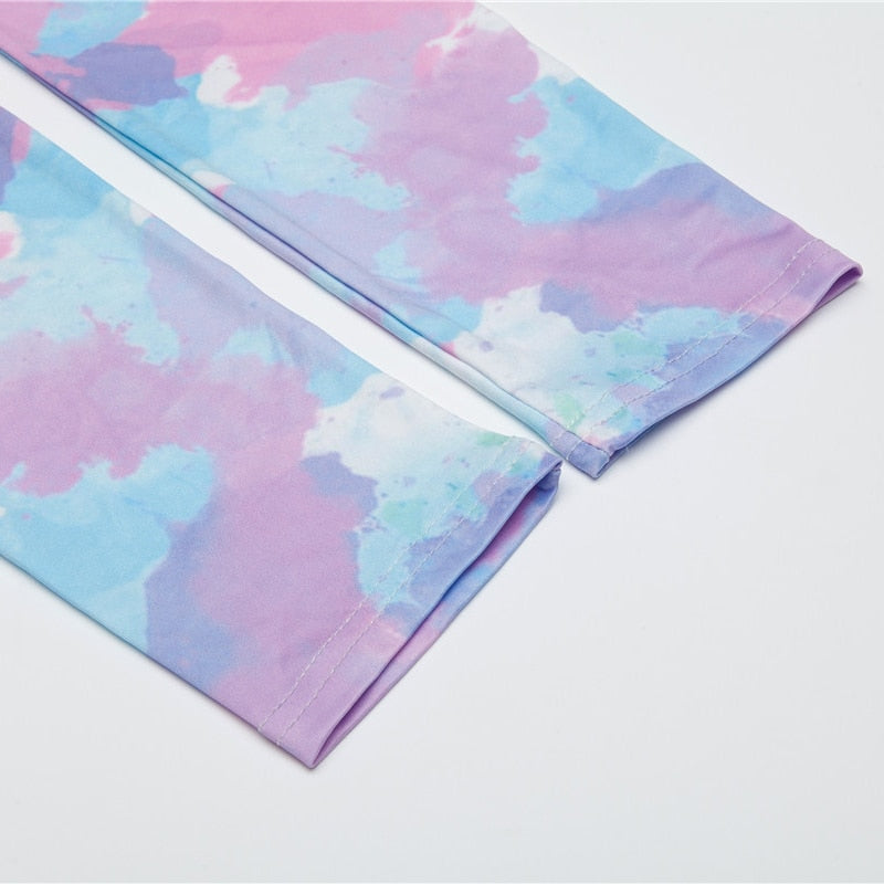 Stretch Push-Up Colorful Print Leggings-Legletic