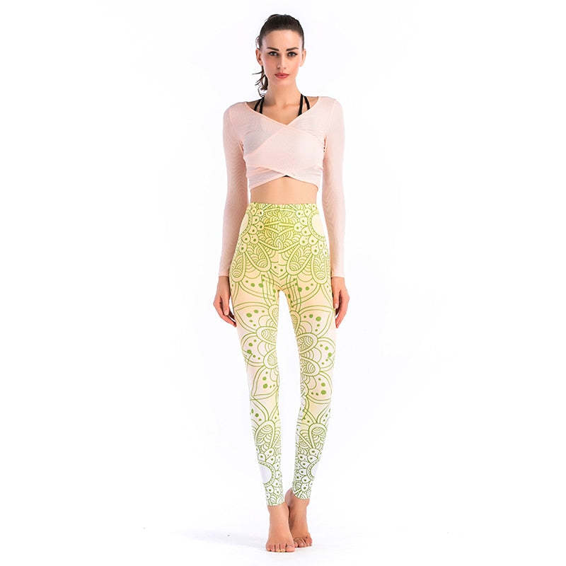 3D Mandala Print Leggings-Legletic
