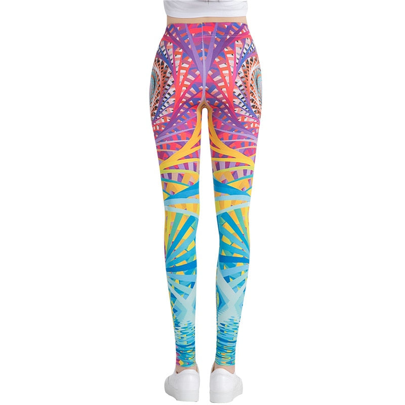 Colorful Spiral Leggings-Legletic