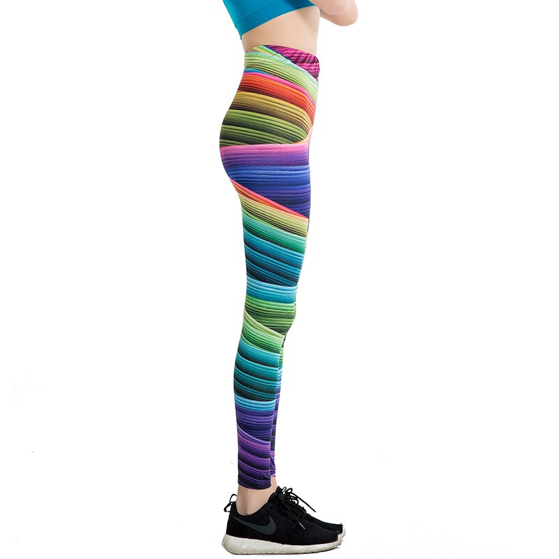 Overlapped Rainbow Leggings-Legletic
