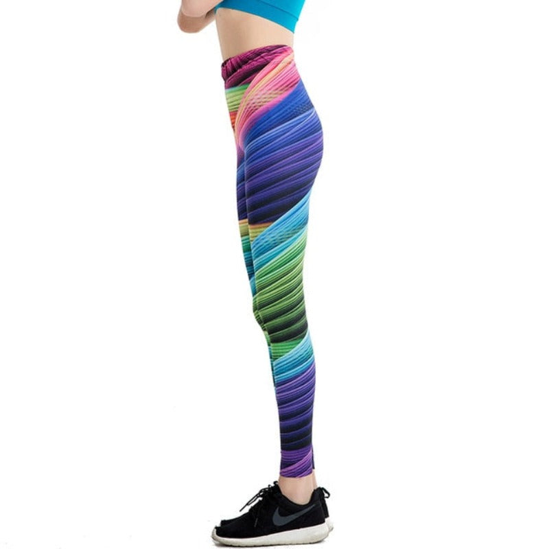 Overlapped Rainbow Leggings-Legletic