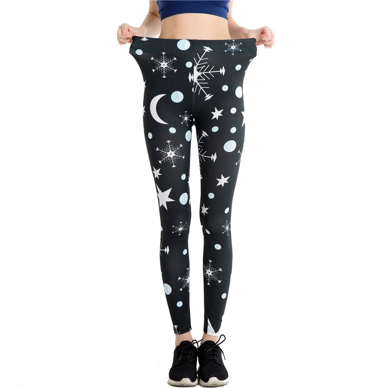 Star Printed Leggings-Legletic