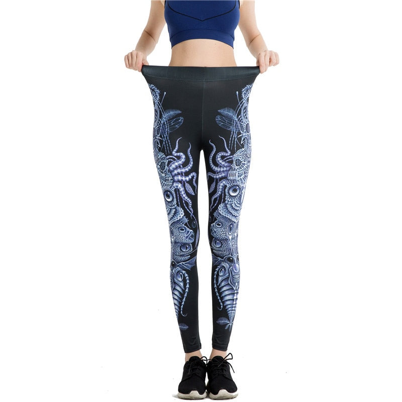 Ethnic Owl Printed Leggings-Legletic