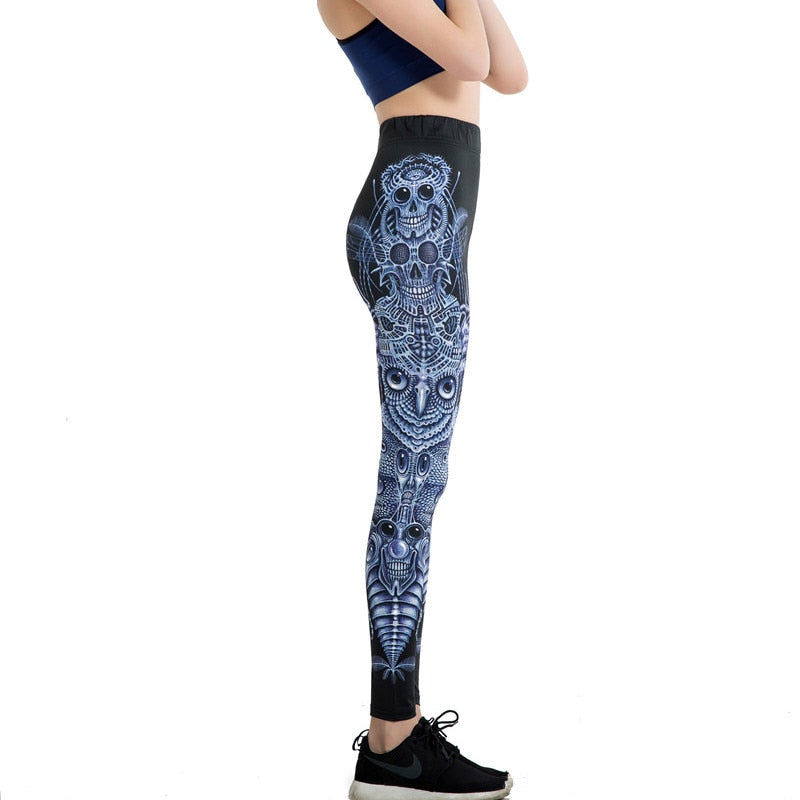 Ethnic Owl Printed Leggings-Legletic