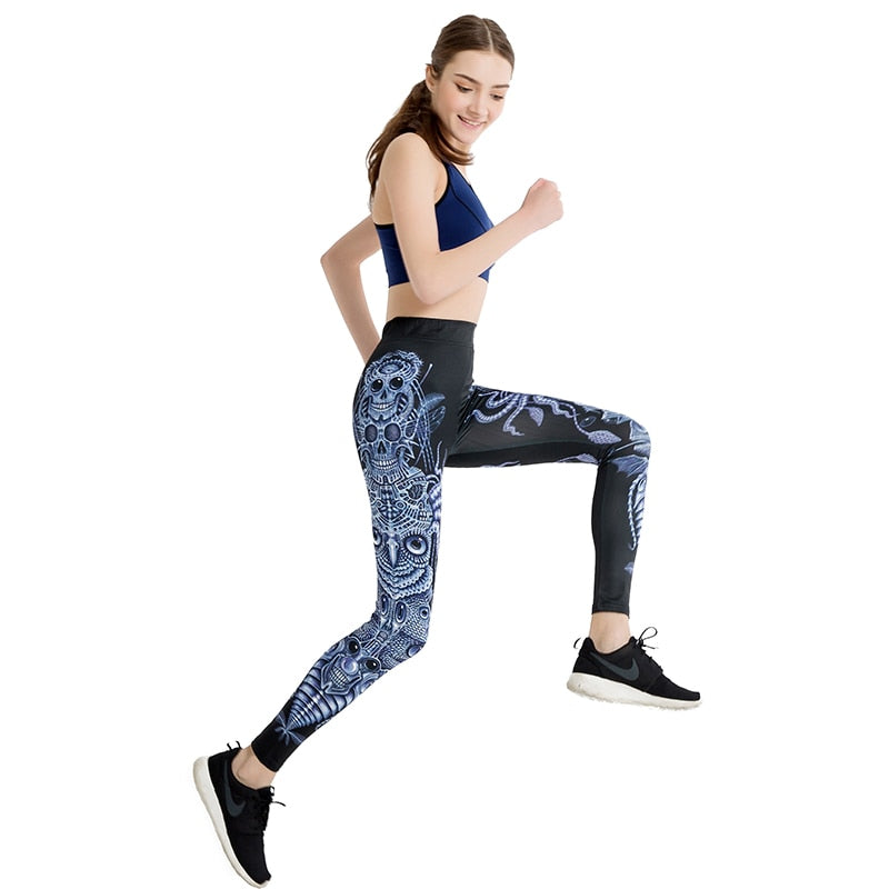 Ethnic Owl Printed Leggings-Legletic