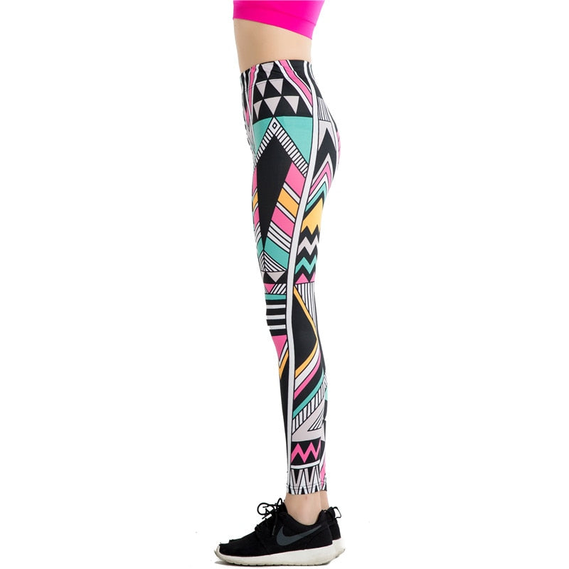 Ethnic Style Print Leggings-Legletic