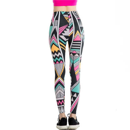 Ethnic Style Print Leggings-Legletic