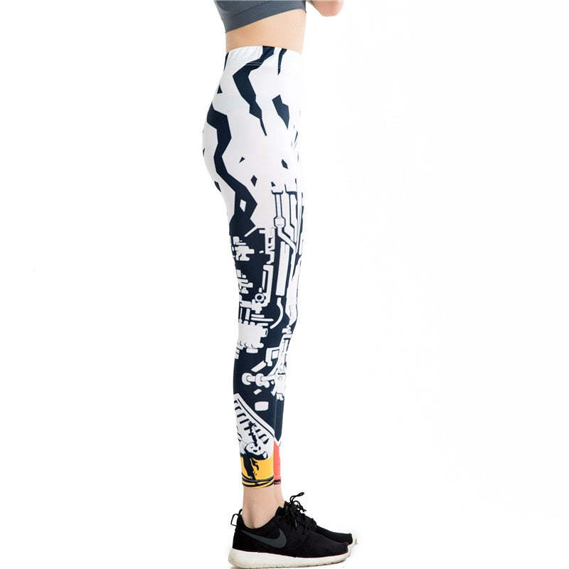Abstract Geometry Printed Leggings-Legletic
