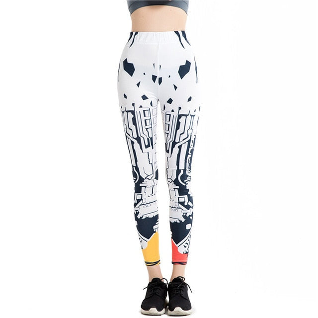 Abstract Geometry Printed Leggings-Legletic