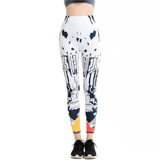 Abstract Geometry Printed Leggings-Legletic