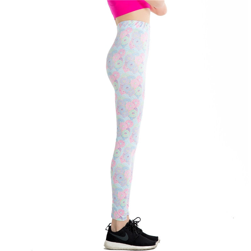 Donut Print Leggings-Legletic