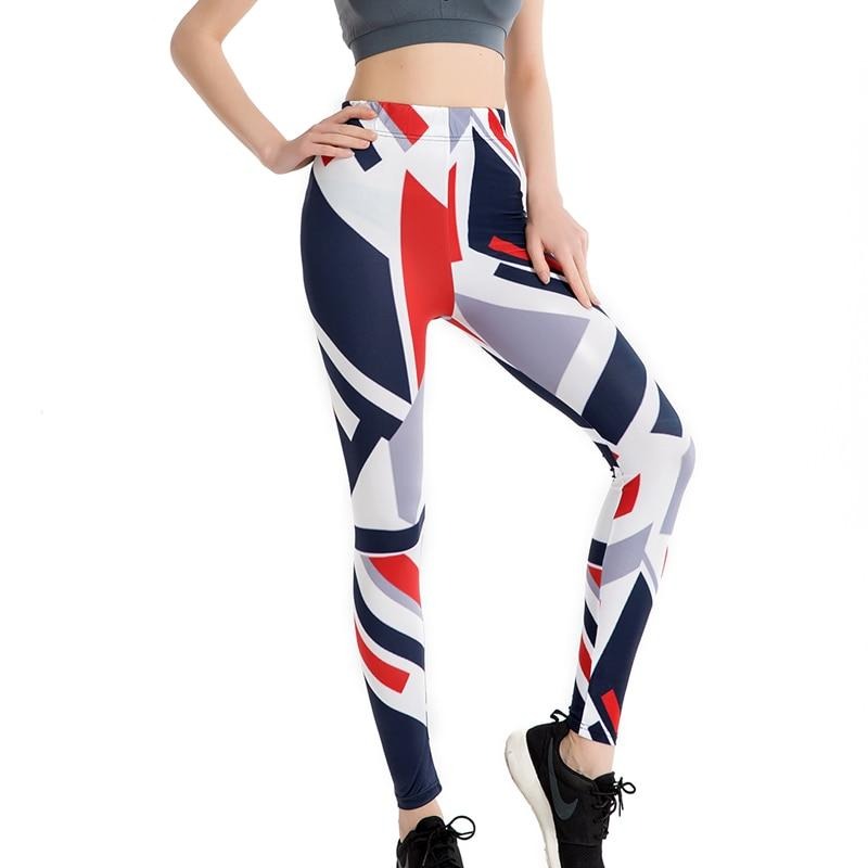 Geometry Striped Colorful Print Leggings-Legletic