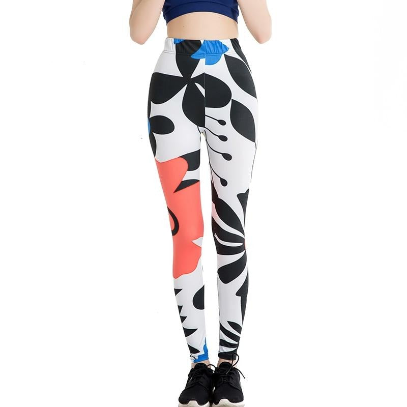 Cartoon Figure Colorful Print Leggings-Legletic