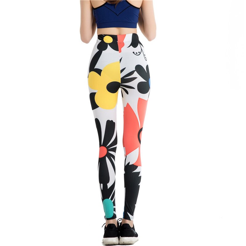 Cartoon Figure Colorful Print Leggings-Legletic