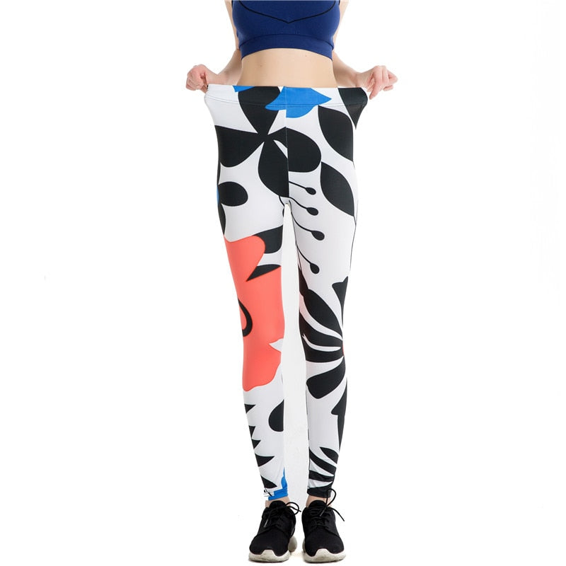 Cartoon Figure Colorful Print Leggings-Legletic