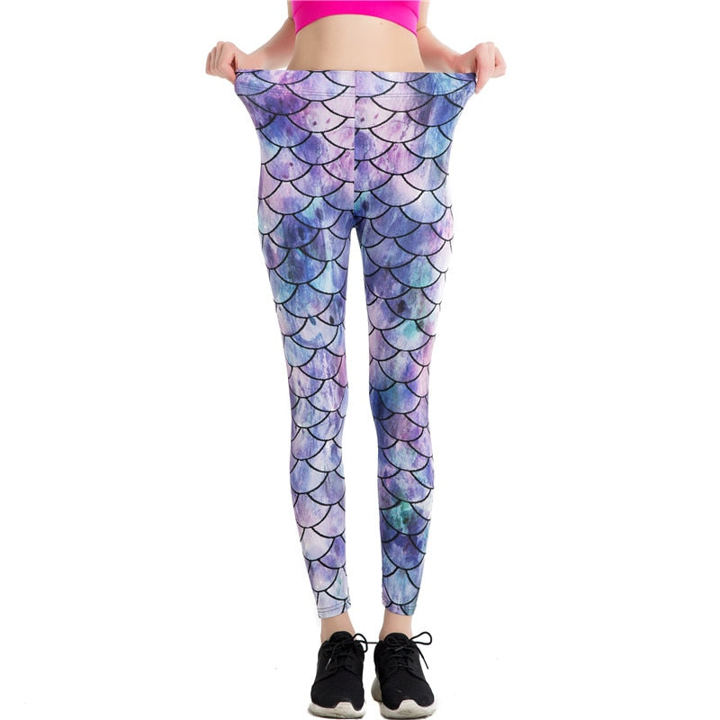 Mermaid Scale Leggings-Legletic