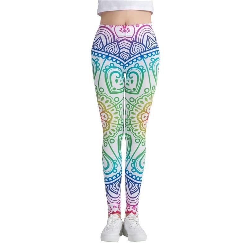 Multicolor Mandala Printed Leggings-Legletic