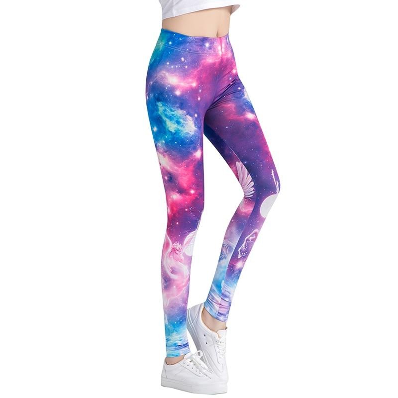 Star Space Galaxy Colorful Print Leggings