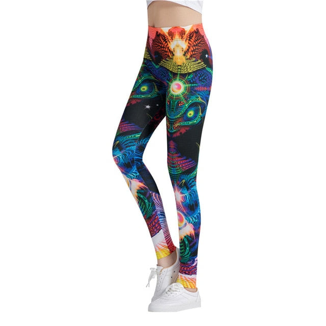 Multicolor Printed Leggings-Legletic