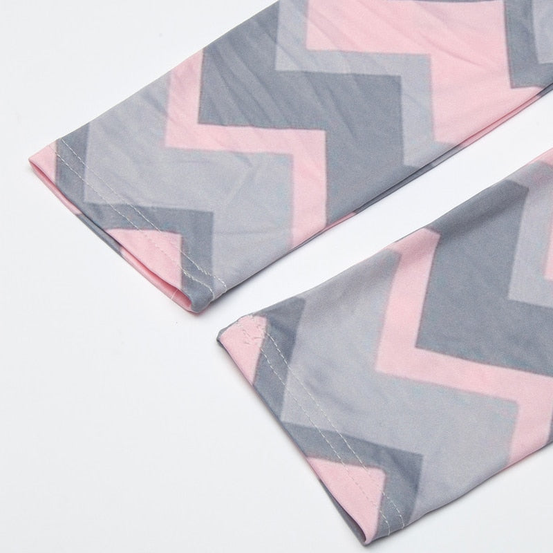 Stripe Colorful Print Leggings-Legletic