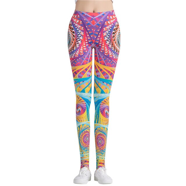Colorful Spiral Leggings-Legletic