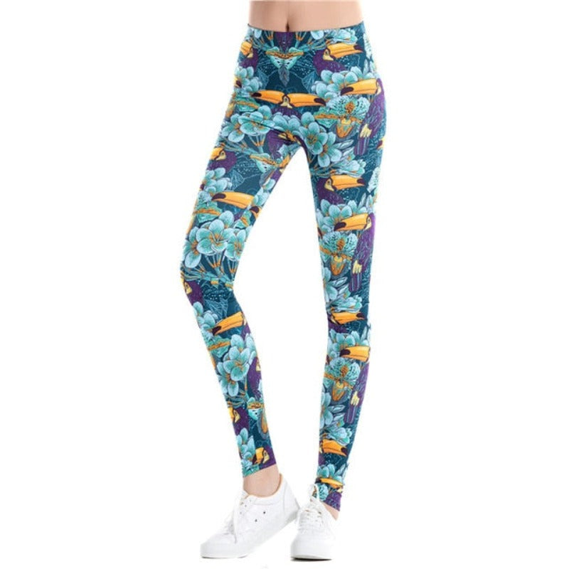 Toco Toucan Printed Leggings-Legletic