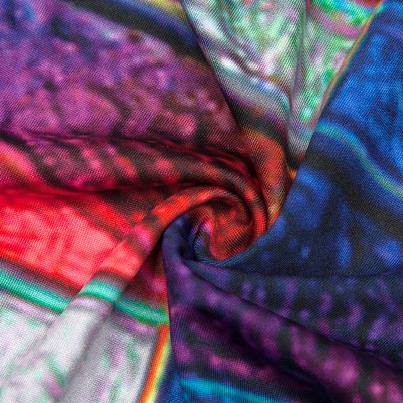 Geometric Boxes Colorful Print Leggings-Legletic