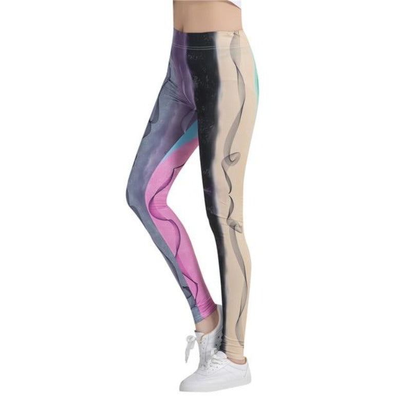 Smoky Shades Colorful Print Leggings-Legletic
