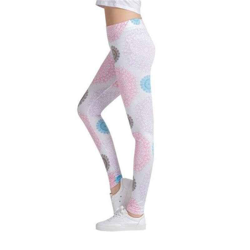 Trouser Female Colorful Print Leggings-Legletic