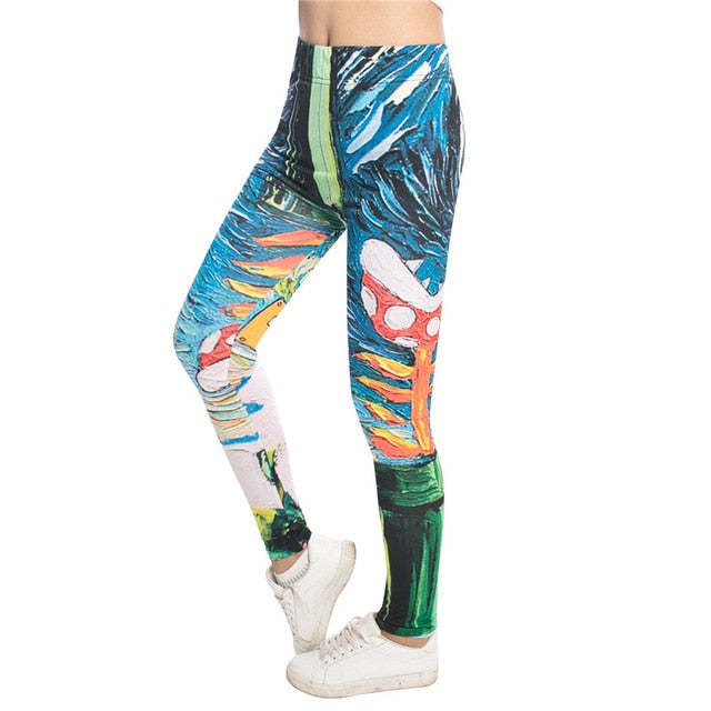 3D Colorful Leggings-Legletic