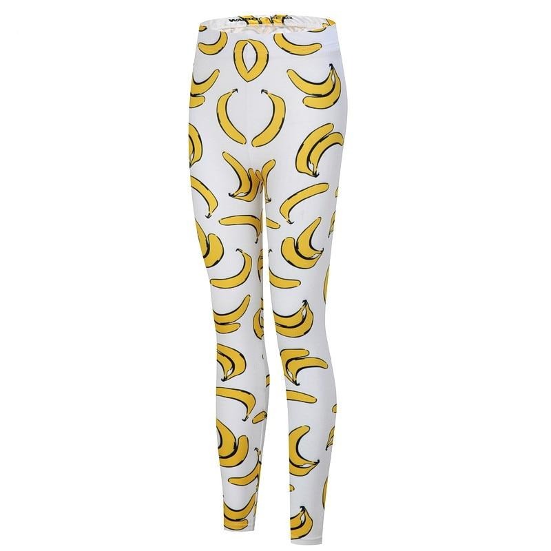 Banana Printed Leggings-Legletic