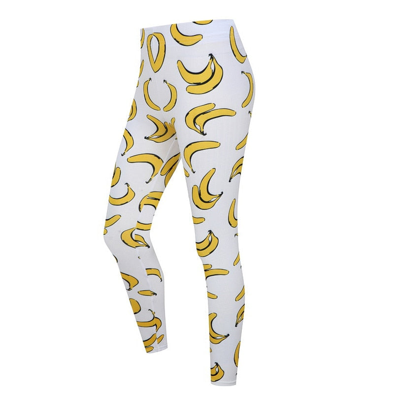 Banana Printed Leggings-Legletic
