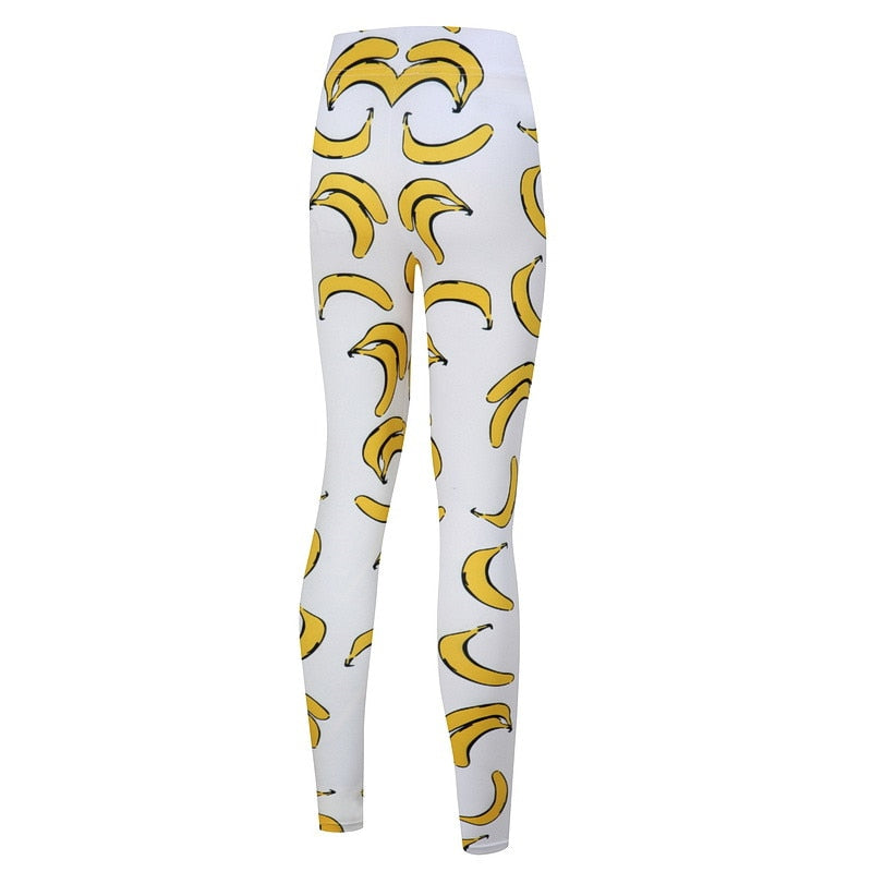 Banana Printed Leggings-Legletic