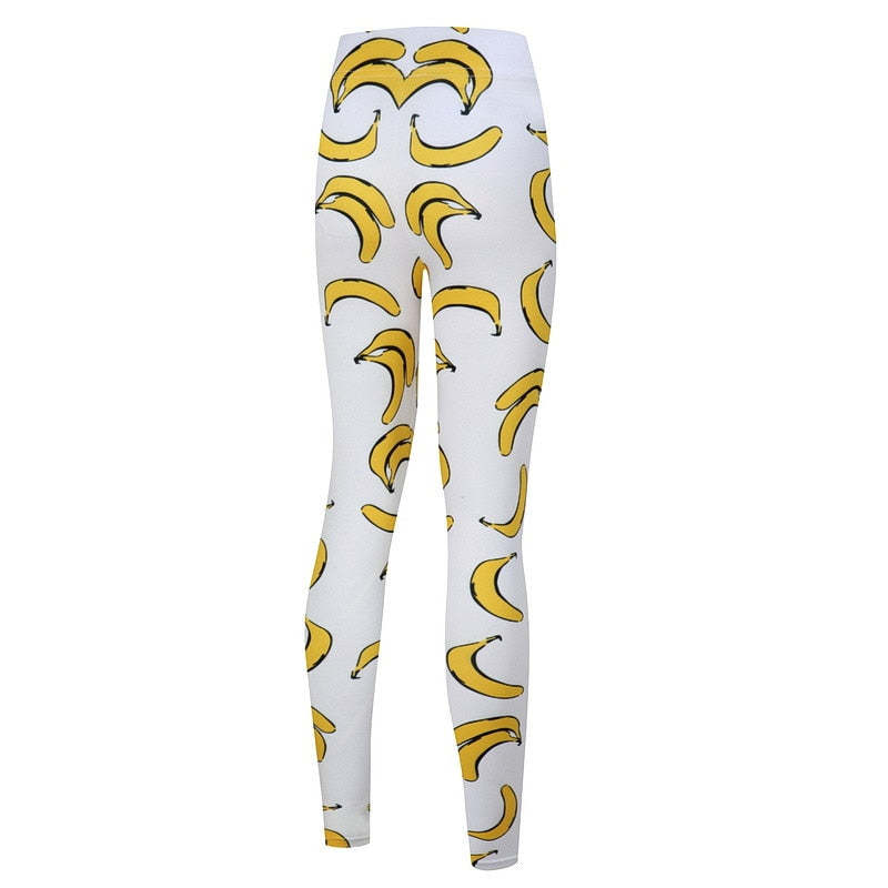 Banana Printed Leggings-Legletic