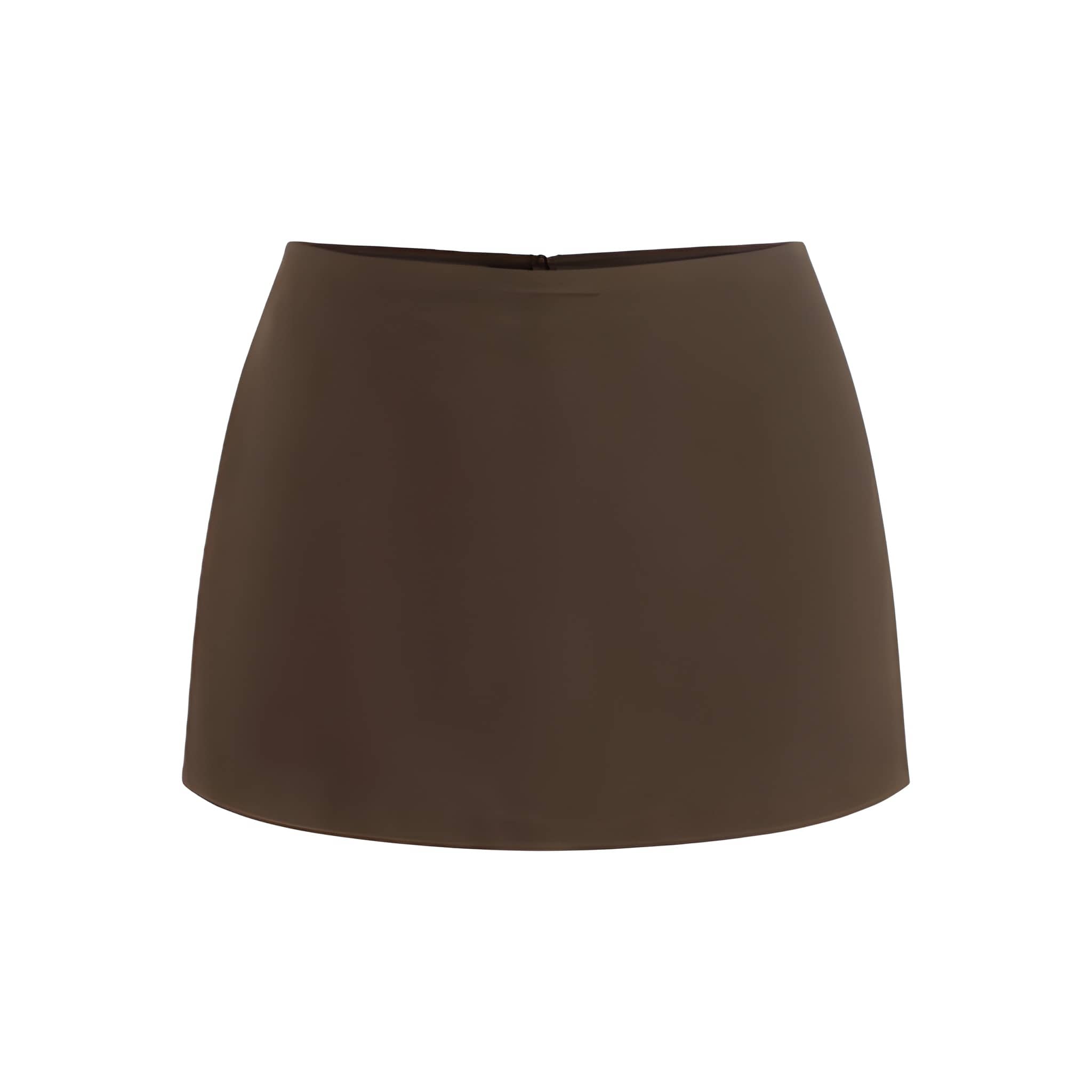 Low Rise Fitted Mini Skort With Split Hem For Women