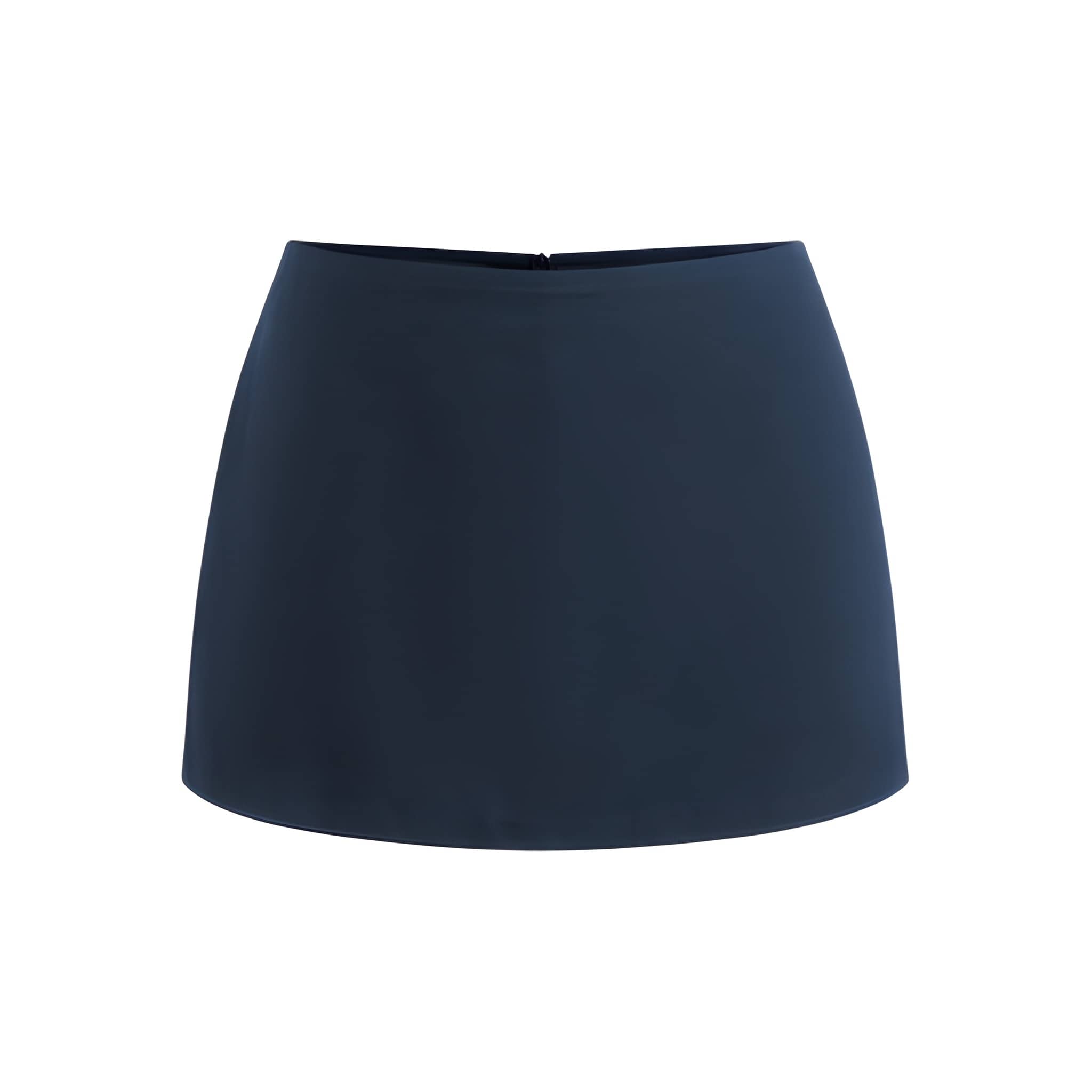 Low Rise Fitted Mini Skort With Split Hem For Women