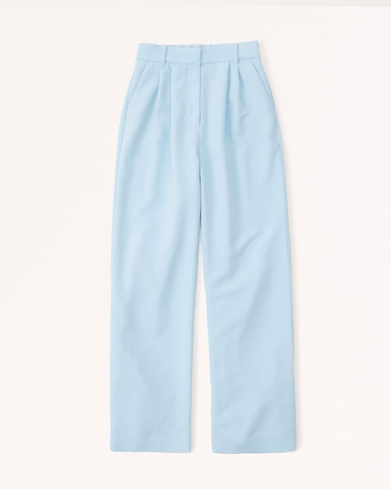 Summer 2025 Icy Tailored Crepe Wide-Leg Pants