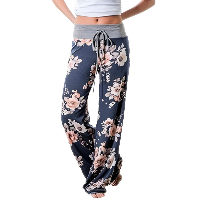 Women's Loose-Fit Floral Pants-Legletic