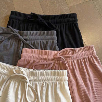 Ice Silk Wide Leg Trousers For Women-Legletic