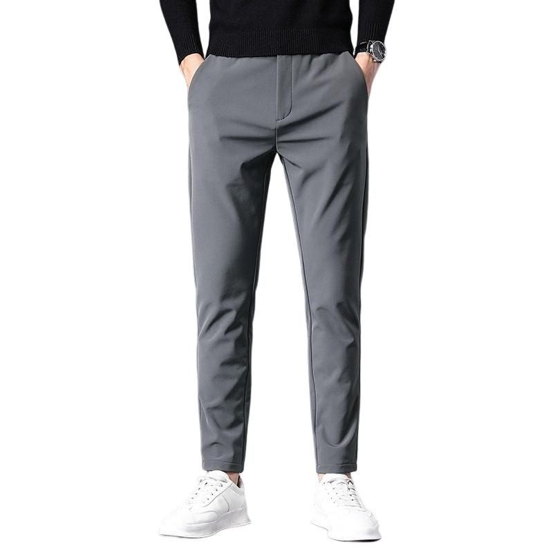 Men's Stretchable Slim Fit Elastic Waist Casual Pants