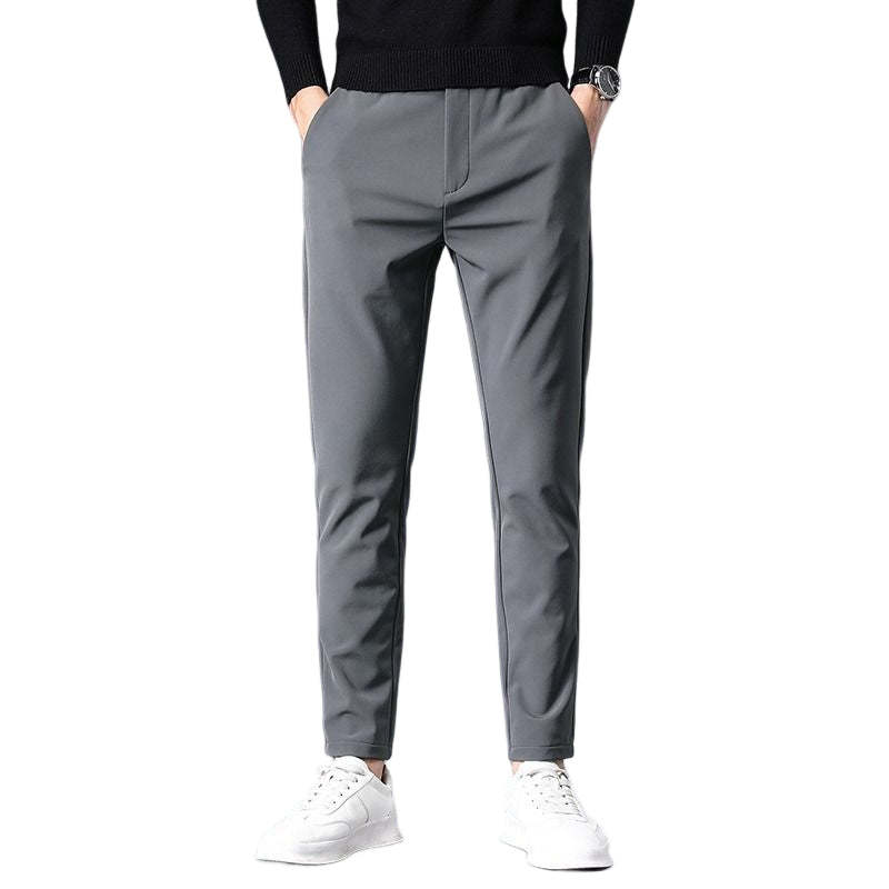 Men's Stretchable Slim Fit Elastic Waist Casual Pants