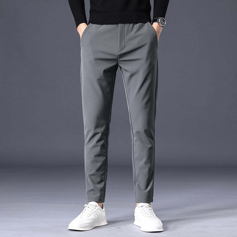 Men's Stretchable Slim Fit Elastic Waist Casual Pants