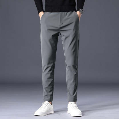 Men's Stretchable Slim Fit Elastic Waist Casual Pants