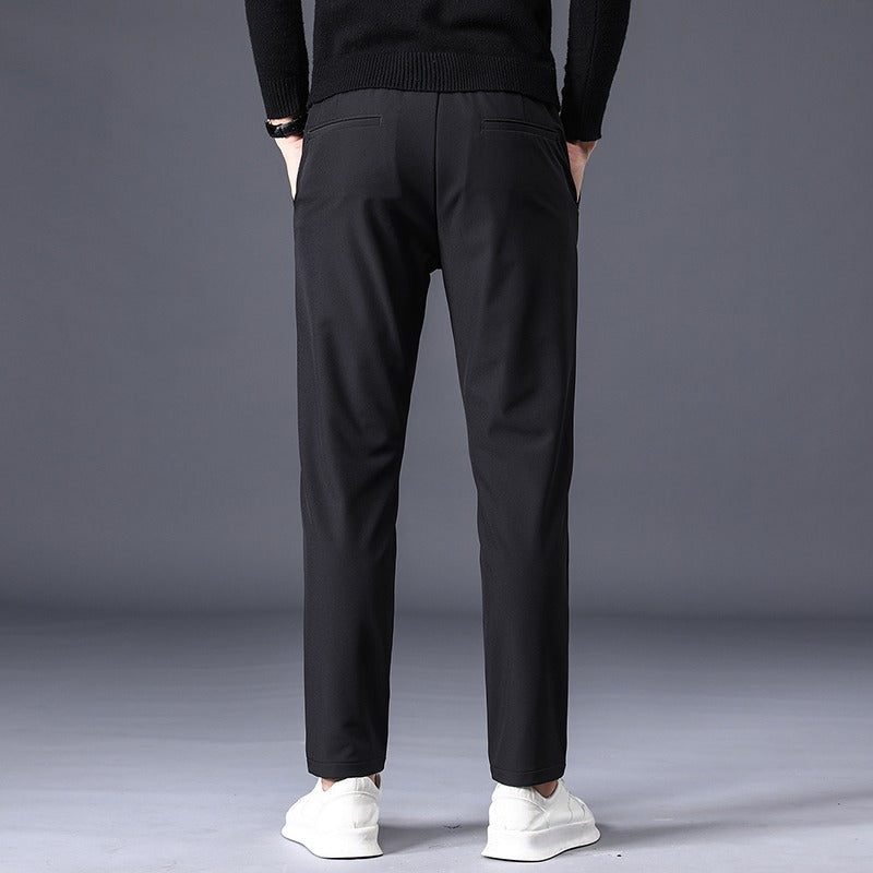Men's Stretchable Slim Fit Elastic Waist Casual Pants