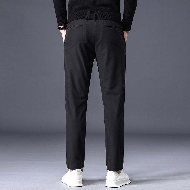 Men's Stretchable Slim Fit Elastic Waist Casual Pants-Legletic