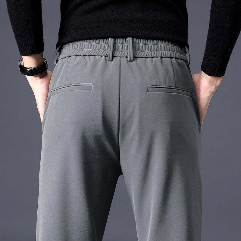 Men's Stretchable Slim Fit Elastic Waist Casual Pants