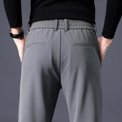 Men's Stretchable Slim Fit Elastic Waist Casual Pants