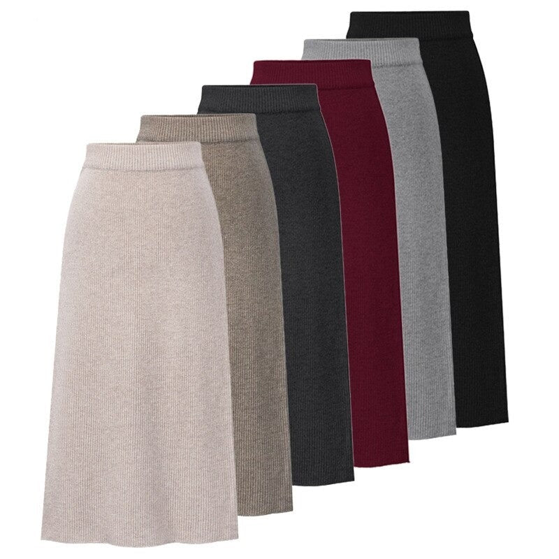 Vintage Pencil Skirt With Slit For Women-Legletic