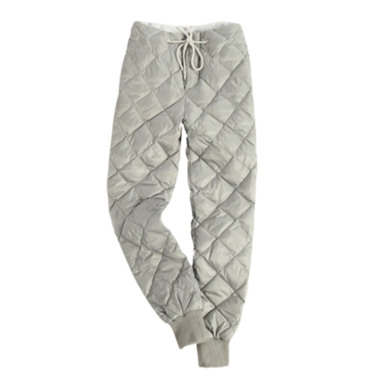 Winter Duck Down High Waisted Warm Pants-Legletic