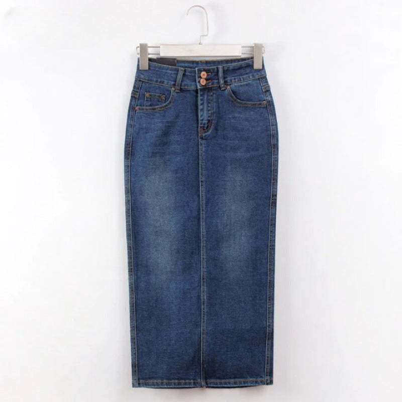 Women's Denim Long Jeans Skirts - High-Quality, Long Length, Comfortable Fit-Legletic